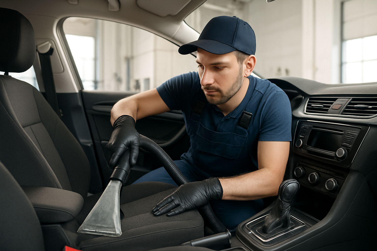 Interior car cleaning service